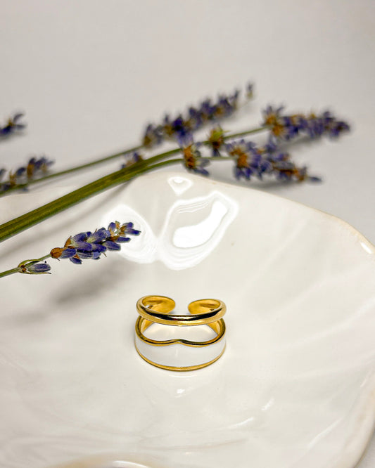 Ivory Arc Ring